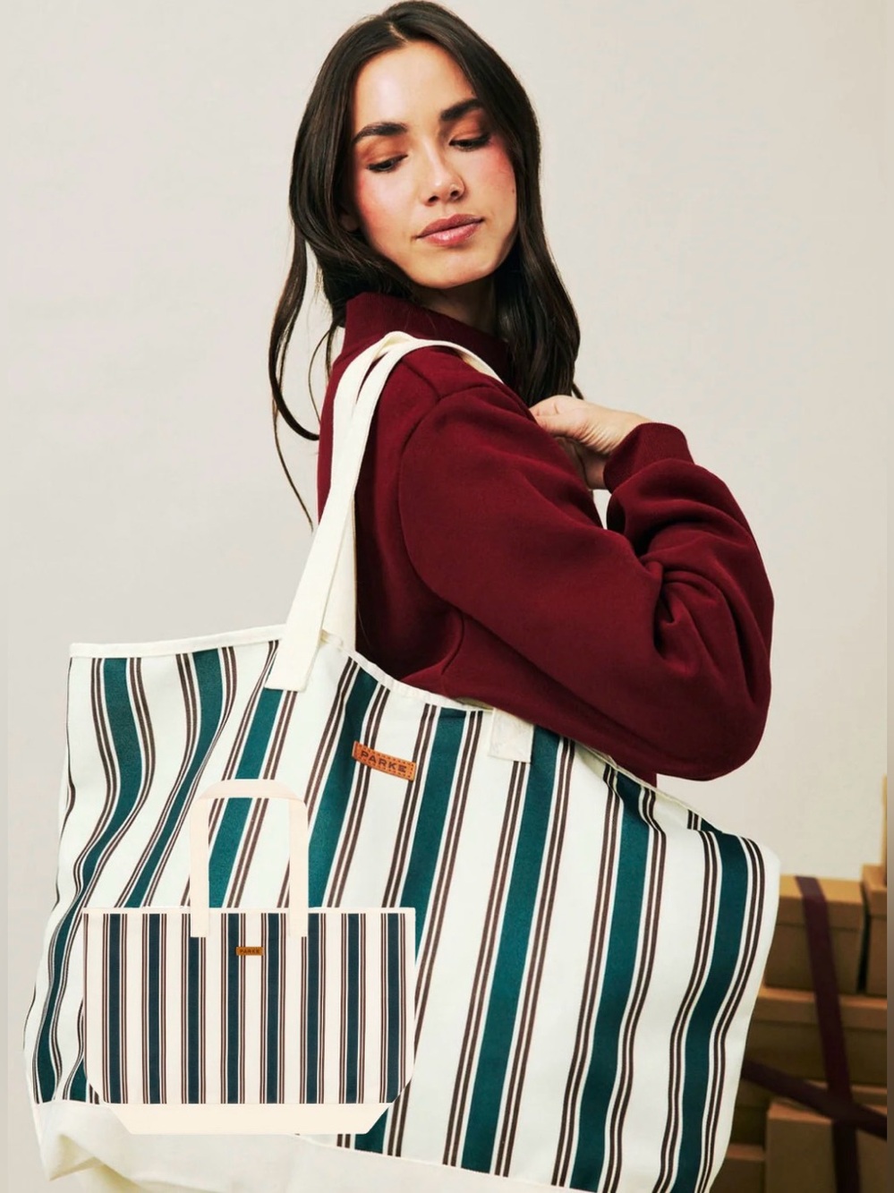 PARKE Oversized Holiday Tote